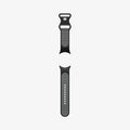 AMP09491 - PWF Series Band Nano Pop in black sesame showing the back with watch band laid out flat