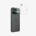 AGL11491 - Pixel 11 Pro Fold Optik EZ Fit Lens Protector lens protectors aligned with the camera lenses using the installation tray.