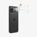 AGL11479 - Pixel 11 Optik EZ Fit Lens Protector lens protectors aligned with the camera lenses using the installation tray.