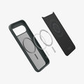 ACS09719 - Pixel 10 Pro XL Case Liquid Air (MagFit) in abyss green showing the magnet ring layers of case