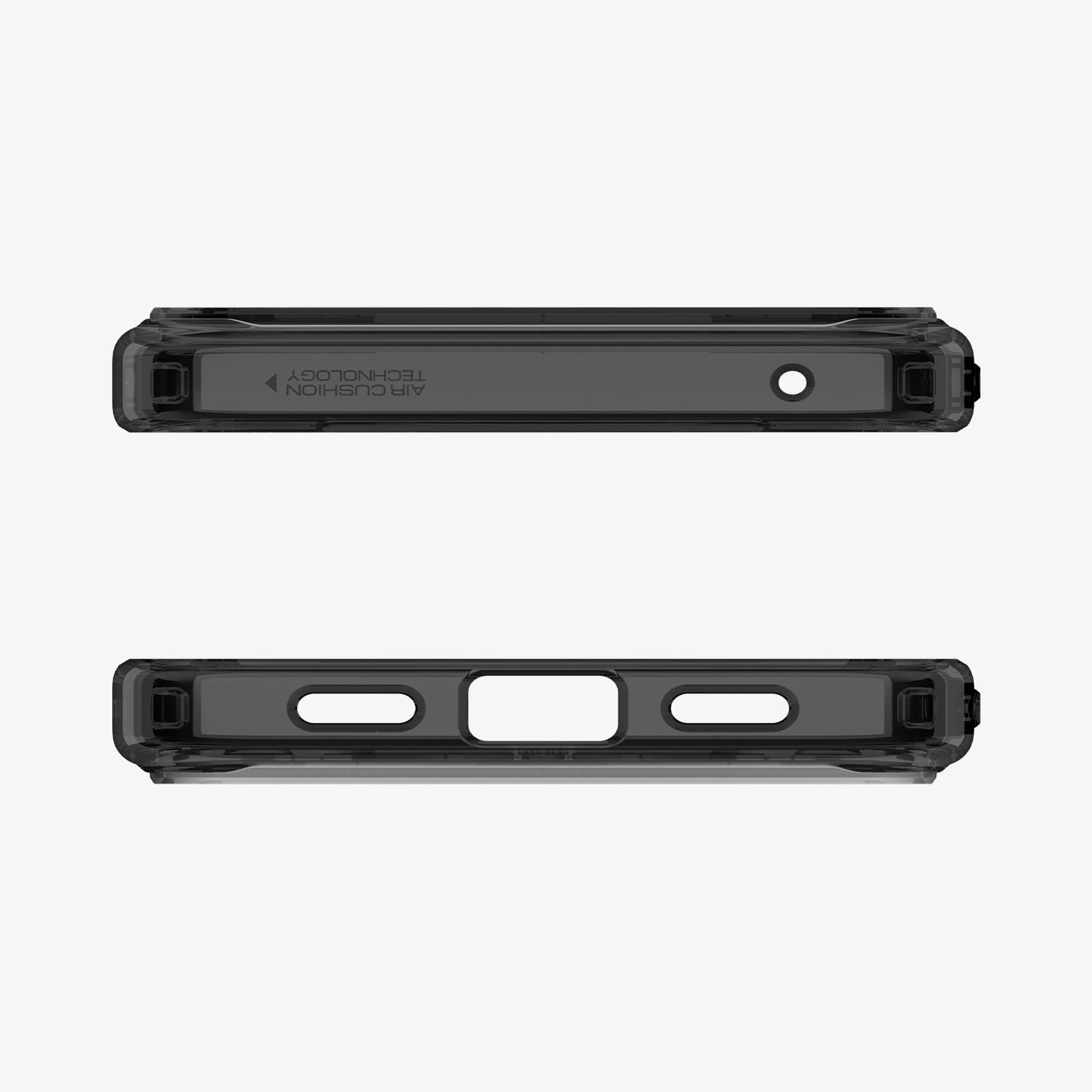 ACS09726 - Pixel 10 Pro XL Case Ultra Hybrid Metal Ring (MagFit) in frost black showing the top and bottom of case