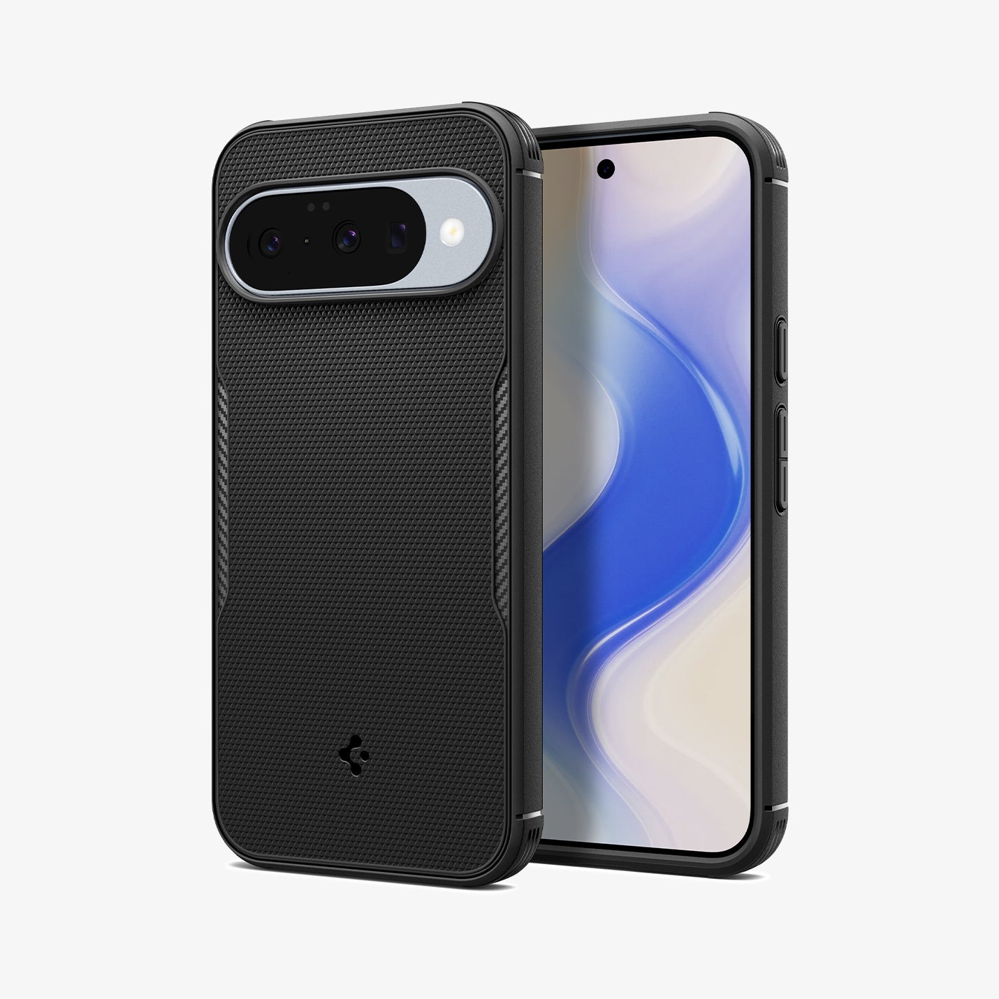 ACS09804 - Pixel 10 / 10 Pro Case Core Armor in black showing the back and front