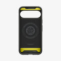 ACS09698 - Pixel 10 / Pixel 10 Pro Case Rugged Armor (MagFit) in black showing the inside of case