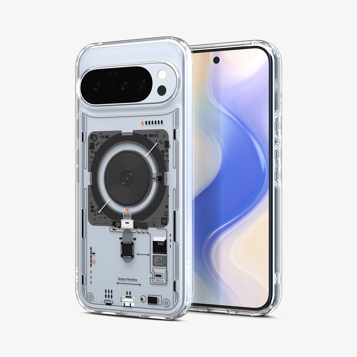 ACS09704 - Pixel 10 / Pixel 10 Pro Case Ultra Hybrid Neo One (MagFit) showing the back and front