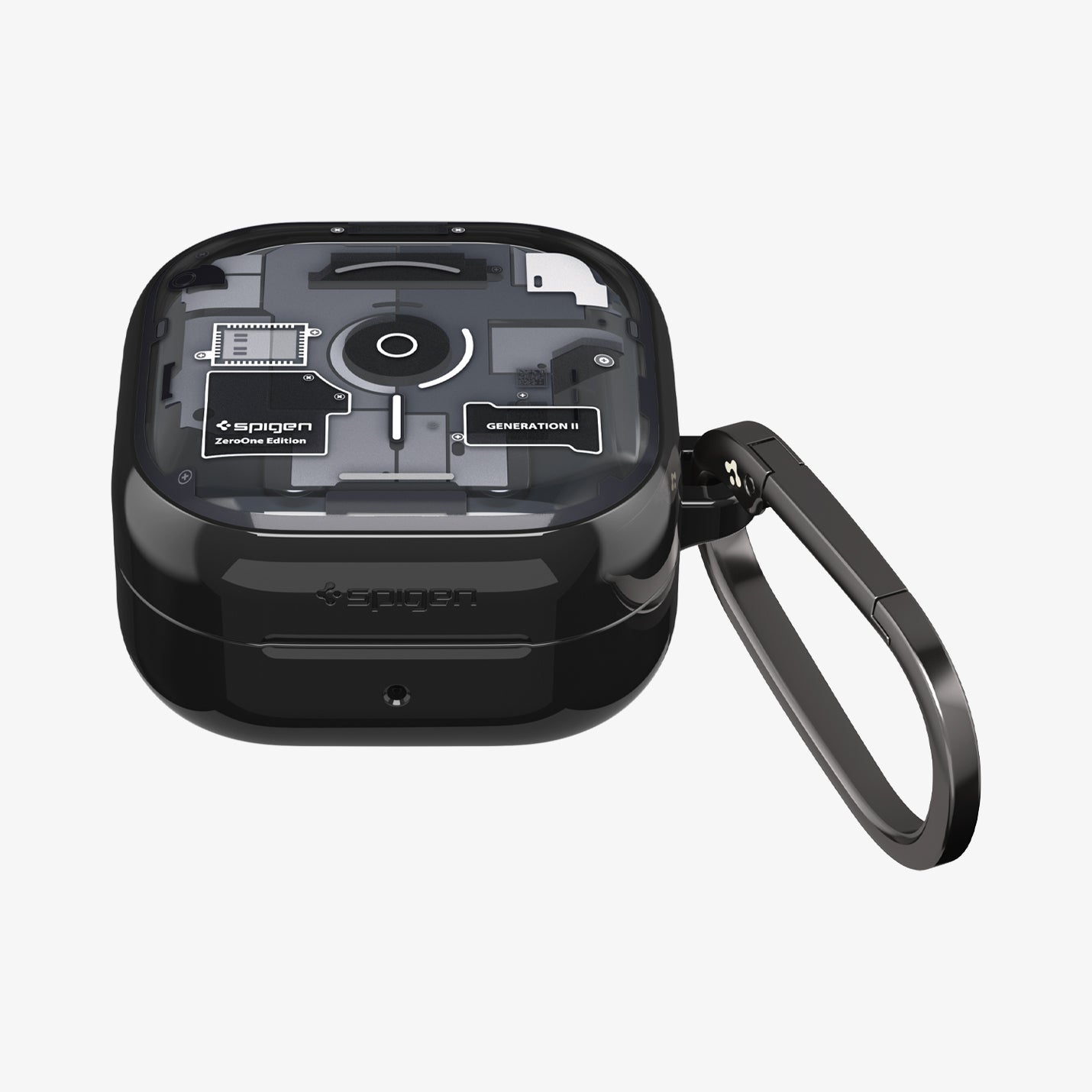 ACS11201 - Galaxy Buds 4 Series - Ultra Hybrid Zero One showing the top with carabiner