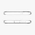 ACS10023 - Galaxy S25 FE Case Slim Armor Essential (MagFit) in clear showing the top and bottom of case