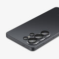 AGL11071 - Galaxy S26 Ultra Optik EZ Fit Lens Pro Protector showing the partial back, partial top and side with lens screen protector installed