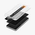AGL11070 - Galaxy S26 Ultra GLAS.tR EZ Fit Pro | Privacy showing the installation tray hovering the phone