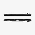 ACS09381 - Galaxy Tab S10 FE+ Case Rugged Armor Pro in Matte Black showing the top and bottom