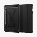ACS09380 - Galaxy Tab S10 FE Case Rugged Armor Pro in Matte Black showing the back and partial front