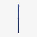 AGL09582 - Galaxy Z Flip 8 Series - GLAS.tR EZ Fit showing the side profile of the Galaxy Z Flip 8 in Blue with the tempered glass camera protector installed.