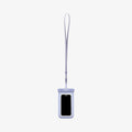 ACS06005 - AquaShield Waterproof Case A601 in Aqua Blue showing the front and full length of the strap attached