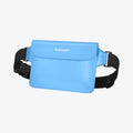 AMP06020 - AquaShield Waterproof Waist Bag (2 Pack) A620 in Sea Blue showing the front with partial side of the strap