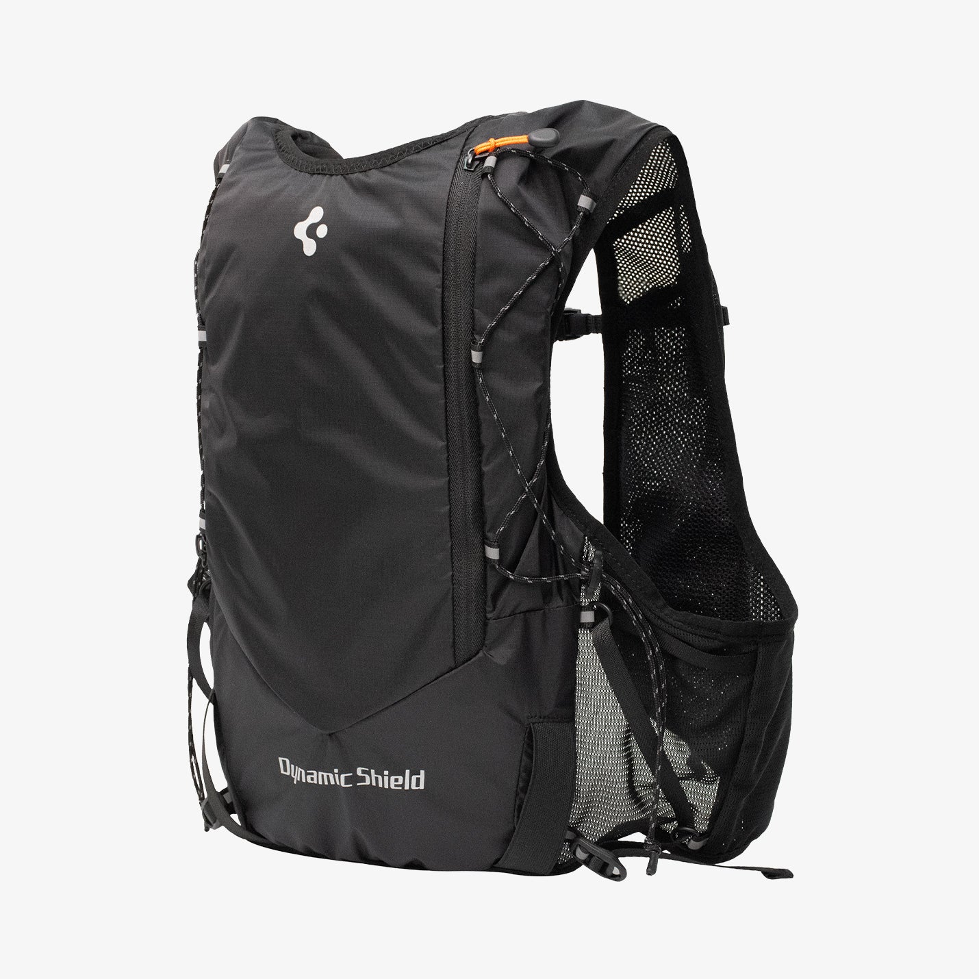 AMP10224 - Dynamic Shield™ Running Vest | A721 M-L in Black showing the back and partial inner.