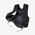 AMP10225 - Dynamic Shield™ Running Vest | A721 L-XL in Black showing the inner back panel, front mesh pockets, and adjustable straps.