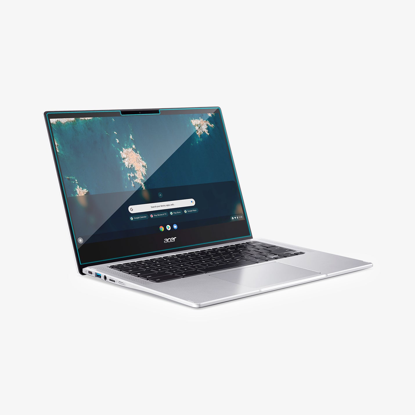 AGL06506 - Acer Chromebook Spin 314 Screen Protector Glas.tR SLIM showing the side and front
