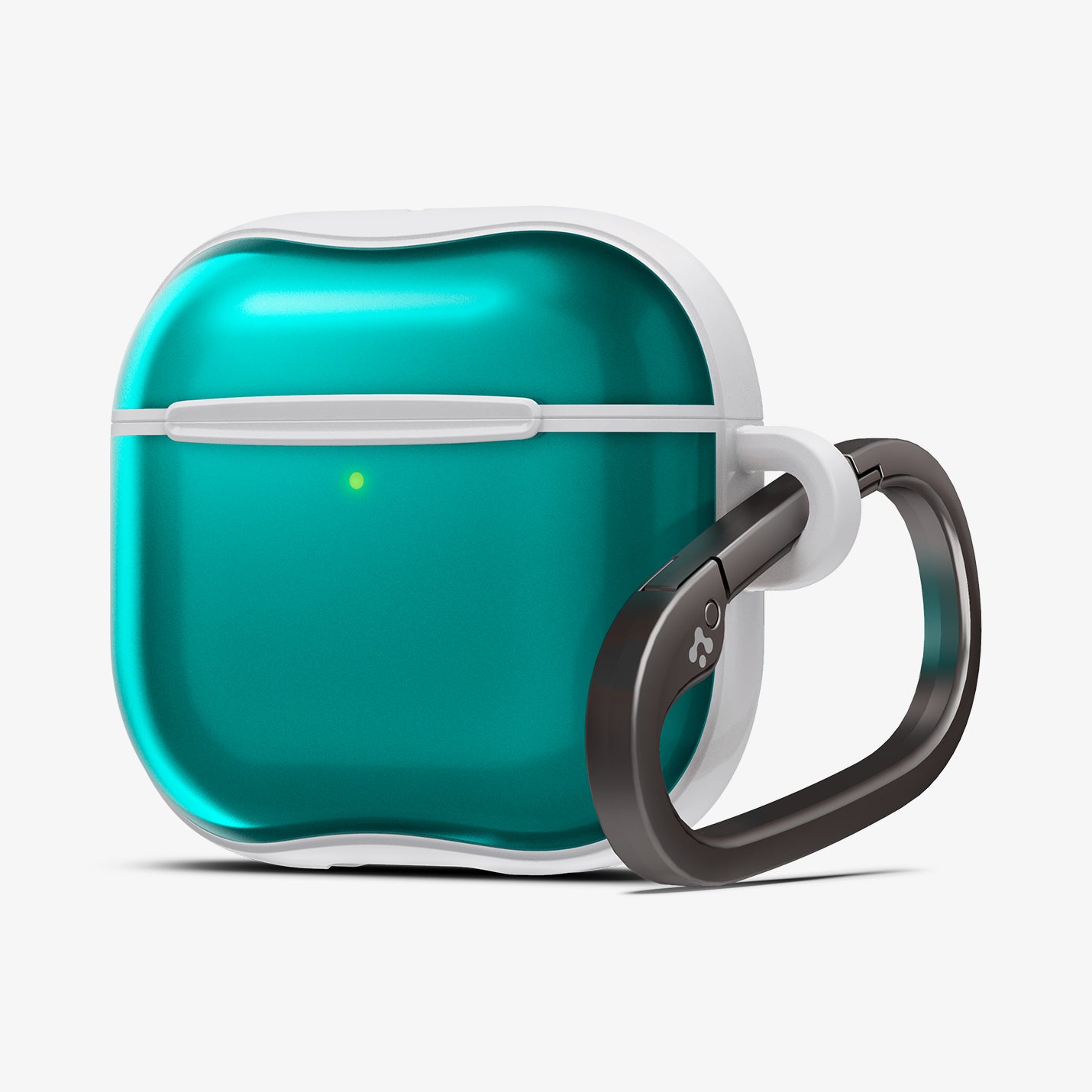 ACS08644 - AirPods 4 Pro / AirPods 4 Classic C1 in Bondi Blue showing the front and partial side with carabiner
