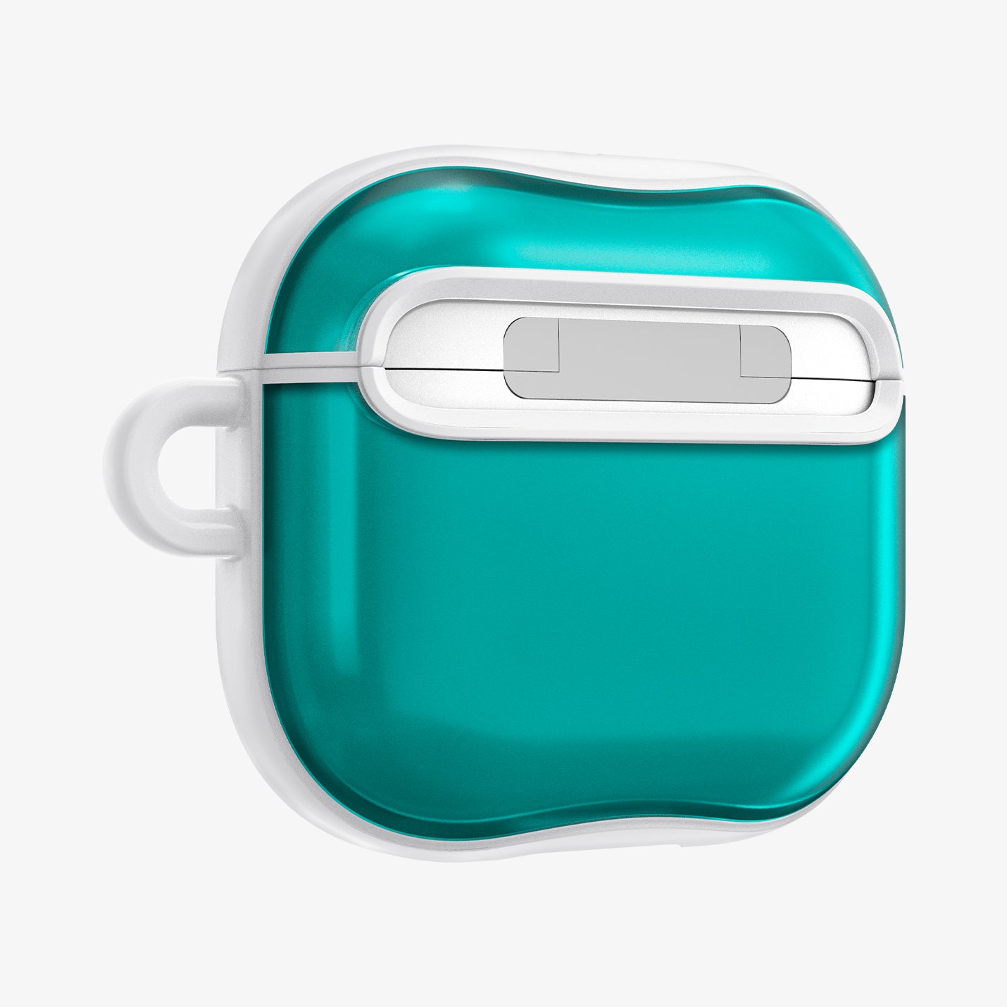 ACS08644 - AirPods 4 Pro / AirPods 4 Classic C1 in Bondi Blue showing the back and partial side