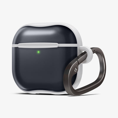 ACS08645 - AirPods 4 Pro / AirPods 4 Classic C1 in Graphite showing the front and partial side with carabiner