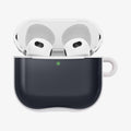 ACS08645 - AirPods 4 Pro / AirPods 4 Classic C1 in Graphite showing the front, half open