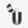 ACS08645 - AirPods 4 Pro / AirPods 4 Classic C1 in Graphite showing the side, half open