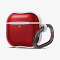 ACS08646 - AirPods 4 Pro / AirPods 4 Classic C1 in Ruby showing the front and partial side with carabiner