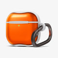 ACS08647 - AirPods 4 Pro / AirPods 4 Classic C1 in Tangerine showing the front and partial side with carabiner