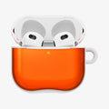 ACS08647 - AirPods 4 Pro / AirPods 4 Classic C1 in Tangerine showing the front, half open