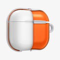 ACS08647 - AirPods 4 Pro / AirPods 4 Classic C1 in Tangerine showing the front, half cut open