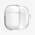ACS08643 - AirPods 4 Pro / AirPods 4 Ultra Hybrid in Jet White showing the front, half cut open