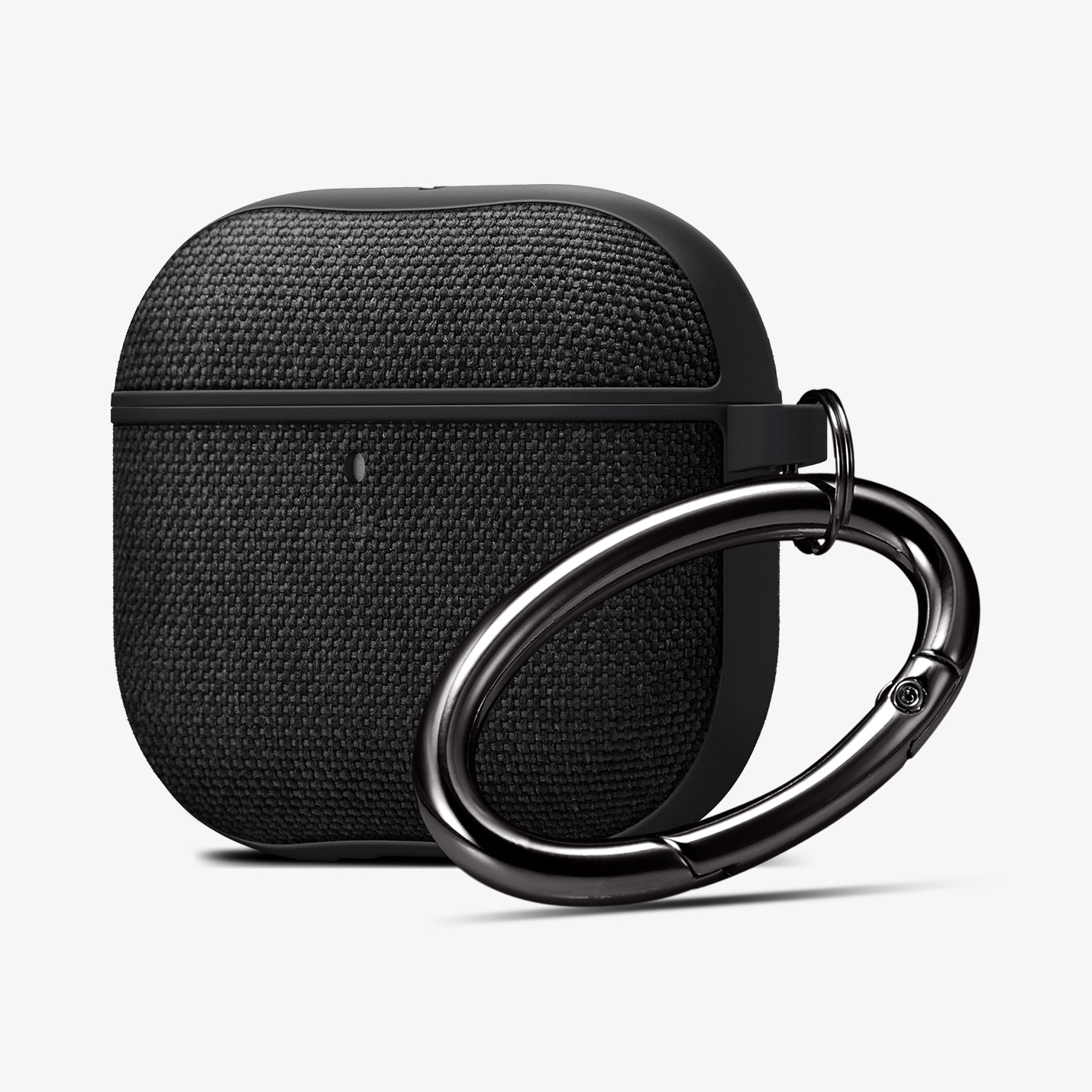 ACS08648 - AirPods 4 Pro / AirPods 4 Case Urban Fit in Black showing the front and partial side with carabiner