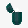 ACS08650 - AirPods 4 Pro / AirPods 4 Case Urban Fit in Midnight Green showing the side, half open