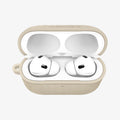 ACS10020 - AirPods Pro 3 Series Urban Fit in Dune Beige showing the front with top open and AirPods inside
