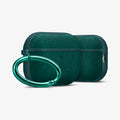 ACS09831 - AirPods Pro 3 Series Urban Fit in Midnight Green showing the front and side with carabiner and a second case