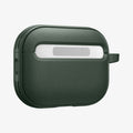 ACS09827 - AirPods Pro 3 Spigen Vault in Midnight Green showing the back and side