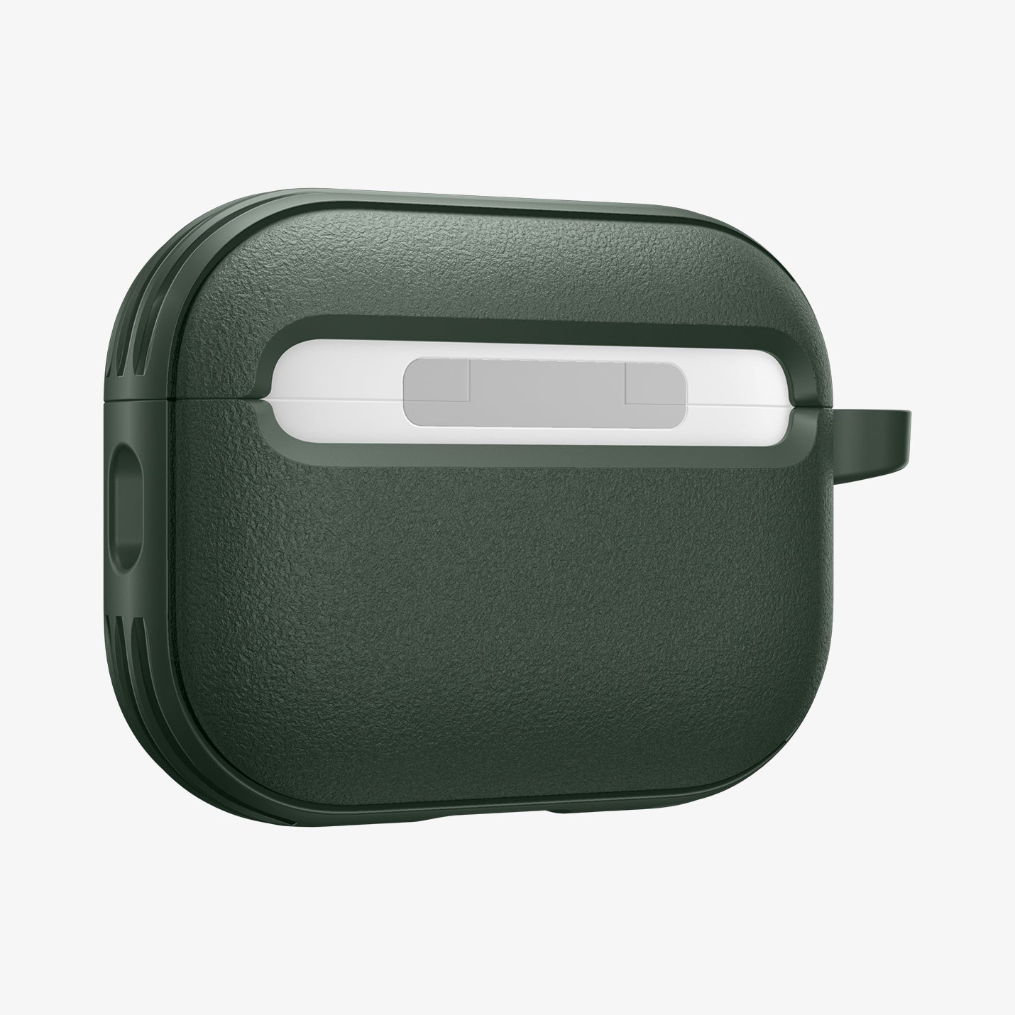 ACS09827 - AirPods Pro 3 Spigen Vault in Midnight Green showing the back and side