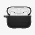 ACS10604 - AirPods Pro 3 Classic Fit in Black showing the front with top open and AirPods inside