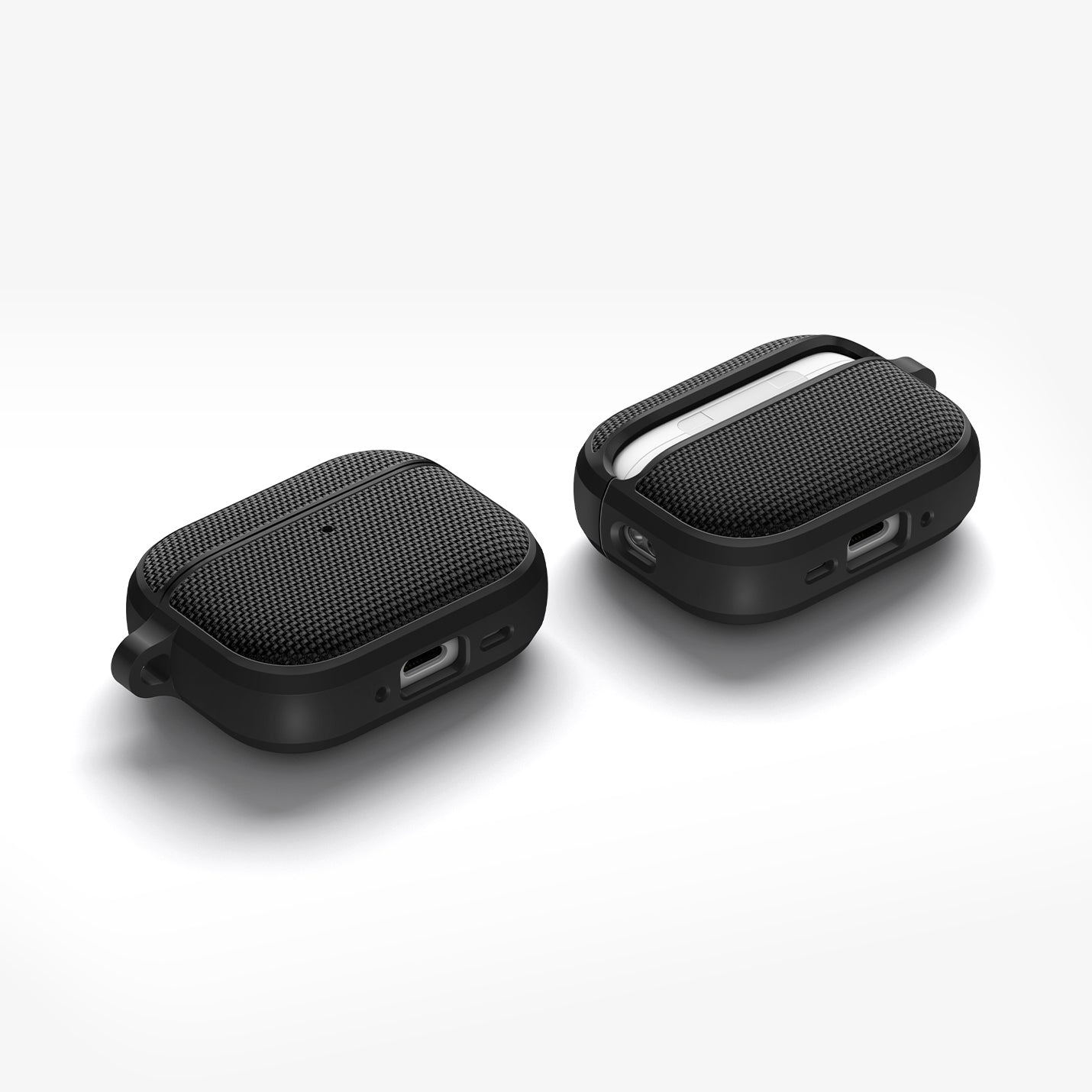 ACS10604 - AirPods Pro 3 Classic Fit in Black showing the front, back, sides and bottom