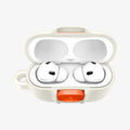 ACS10134 - AirPods Pro 3 Nano Pop in Orange Beige showing the front with top open and AirPods inside