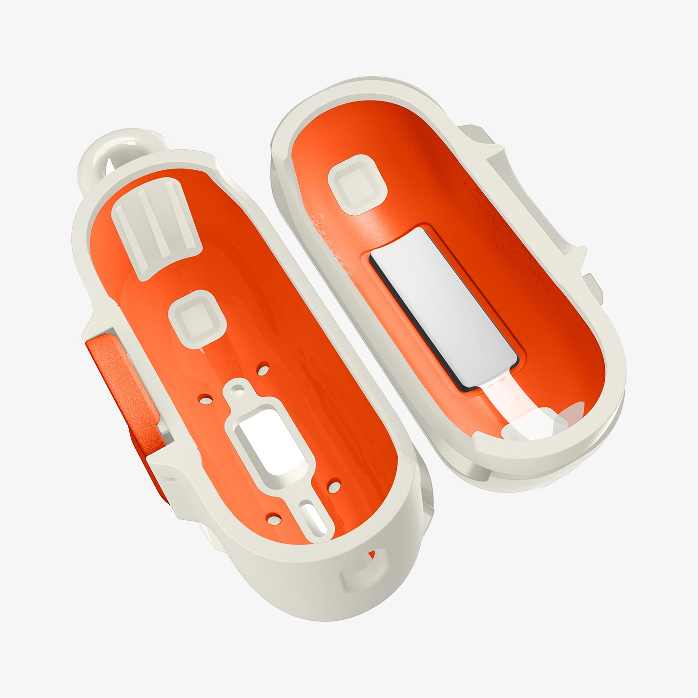 ACS10134 - AirPods Pro 3 Nano Pop in Orange Beige showing the inside of case