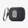 ACS10133 - AirPods Pro 3 Nano Pop in Black Sesame showing the front and side with carabiner