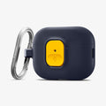 ACS09829 - AirPods Pro 3 Nano Pop in Blueberry Navy showing the front and side with carabiner