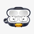 ACS09829 - AirPods Pro 3 Nano Pop in Blueberry Navy showing the front with top open and AirPods inside
