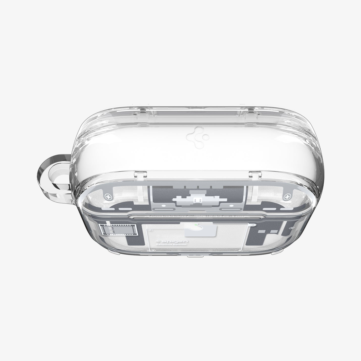 ACS10018 - AirPods Pro 3 Series Ultra Hybrid Zero One (MagFit) in Zero One White showing the top