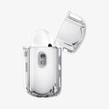 ACS10018 - AirPods Pro 3 Series Ultra Hybrid Zero One (MagFit) in Zero One White showing the side with top open and AirPods inside