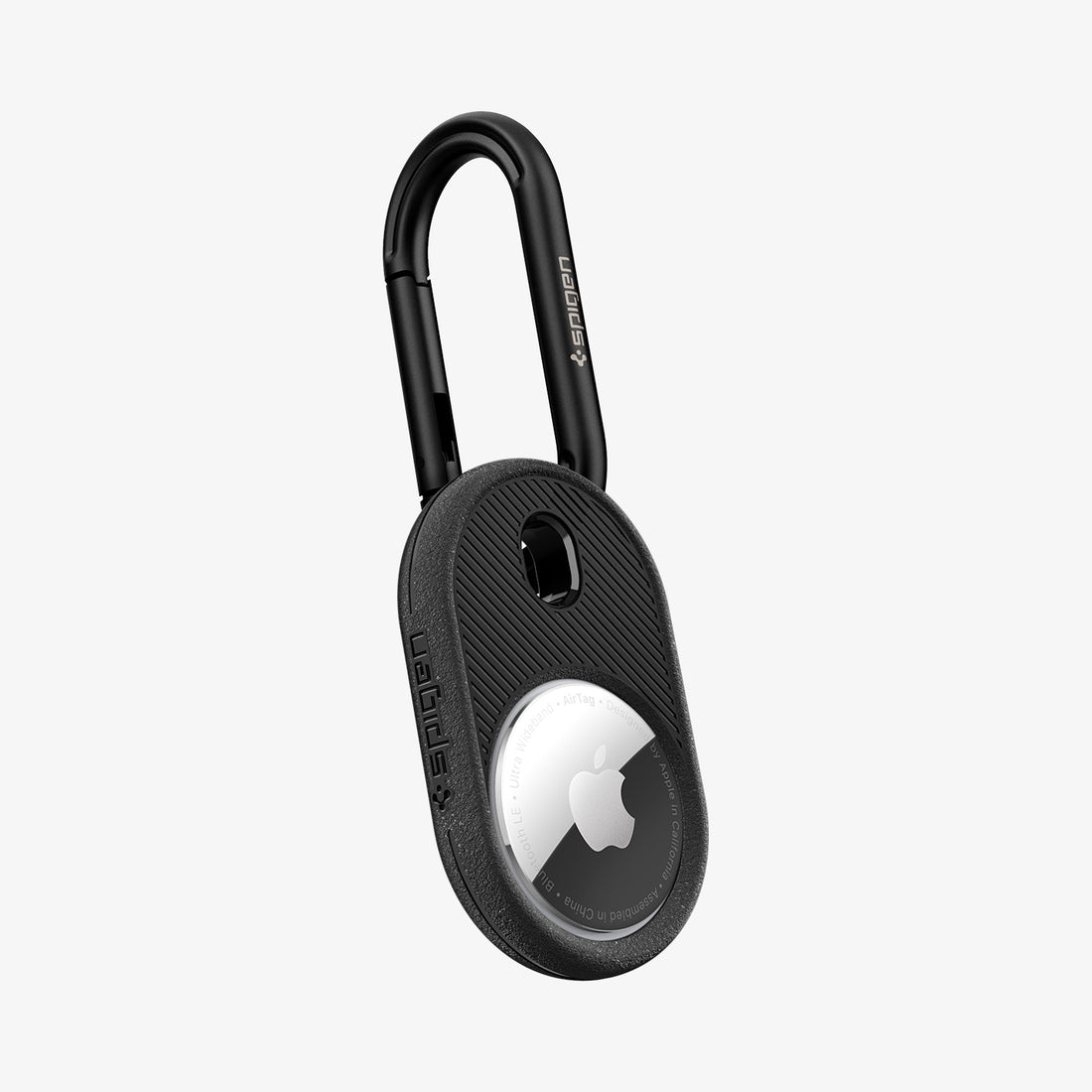 AMP01439 - Apple AirTag Series - Spigen Vault in Matte Black showing side