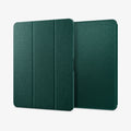 ACS07672 - iPad Air 12.9-inch Case Urban Fit in Midnight Green showing the front, partial side and partial front and side
