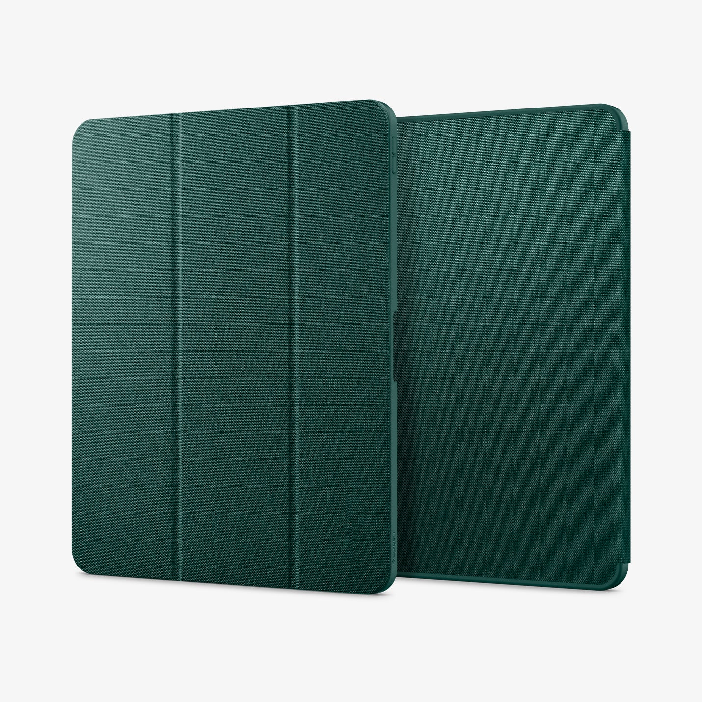 ACS07672 - iPad Air 12.9-inch Case Urban Fit in Midnight Green showing the front, partial side and partial front and side