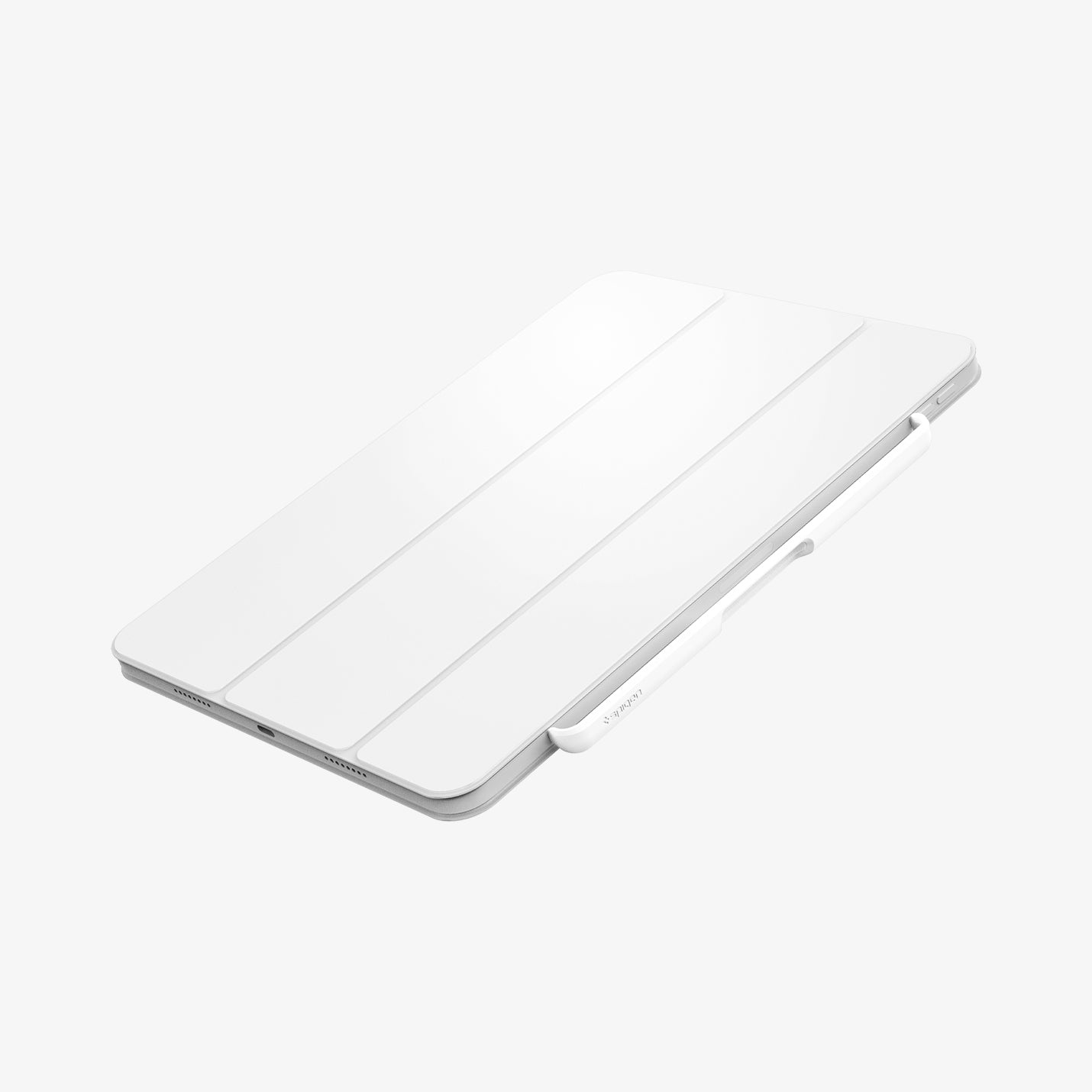 APP06266 - Apple Pencil Holder DA20 in White showing the front of the case, partial side of the holder poked out