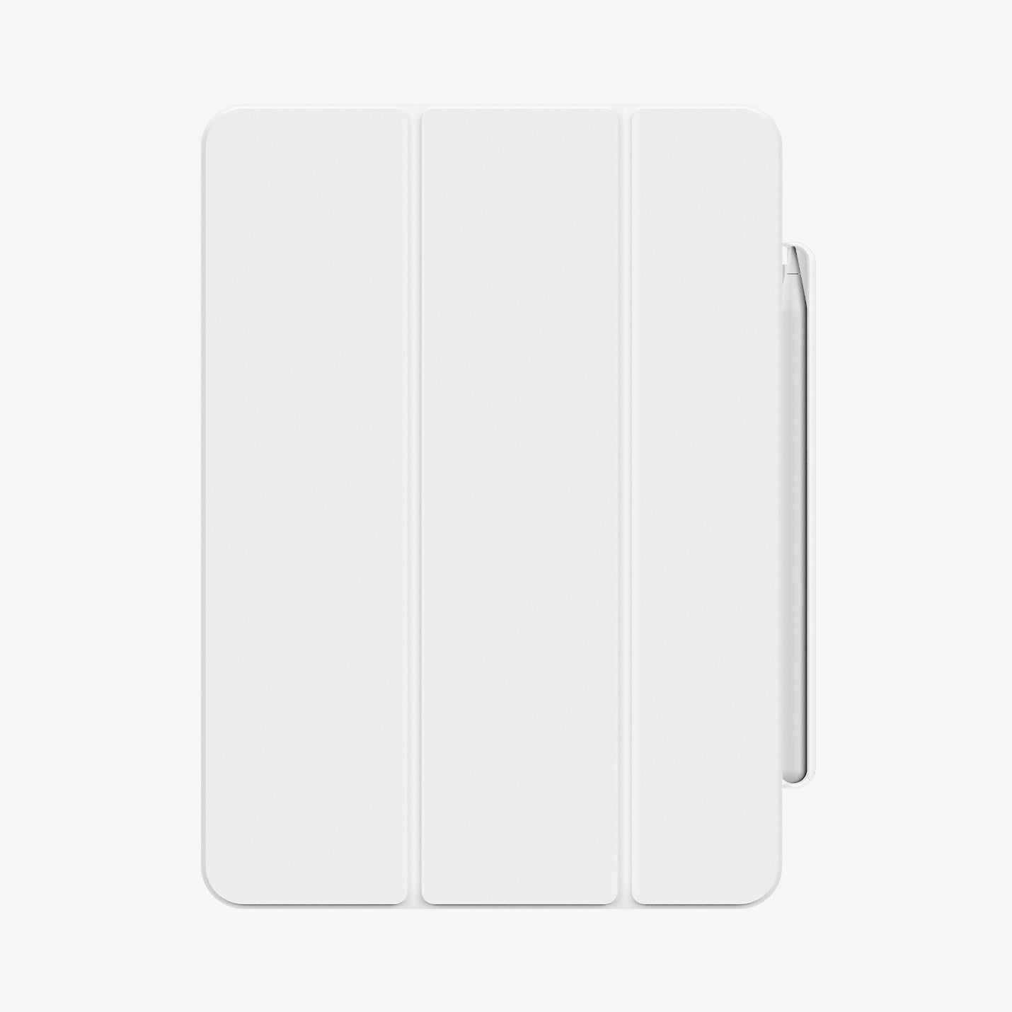 APP06266 - Apple Pencil Holder DA20 in White showing the front of the case with front of pencil holder poked out on the right side
